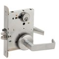 Schlage Grade 1 Entrance Office with Auto Unlocking Mortise Lock, Conventional Cylinder, S123 Keyway, 06 Lev L9056P 06B 626